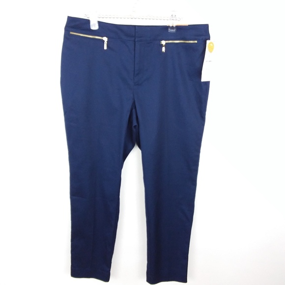 Charter Club Pants Zippered Pockets NWT- 4/O - Picture 2 of 5